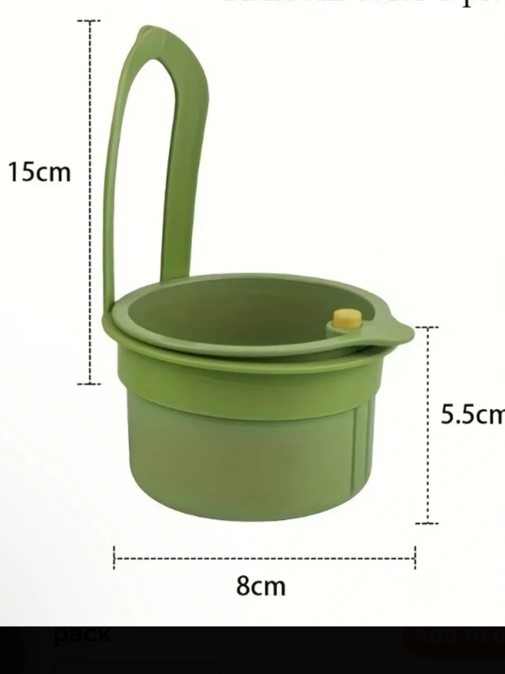Hanging Sink Strainer & Scrap Catcher - Green new